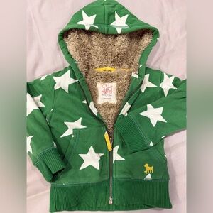 Boden Green Hoodie with White Stars